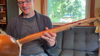 15 a gourd banjo from cherry and padauk with a cool scarf joint [upl. by Zaraf]