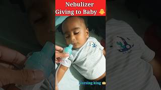 nebulizer for baby।nursingking nebulization nebulizer shorts medical hospital nursing [upl. by Yl]