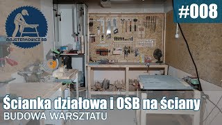 Budowa warsztatu 3  ścianka działowa i OSB na ściany [upl. by Hsina]