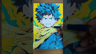 One For All Full Cowling coloring animeart mha myheroacademia [upl. by Ynohtn]