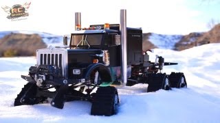 RC ADVENTURES  HD OVERKiLL  6WD Tracks 5 Motors 5 ESCs PURE POWER SEMi TRUCK [upl. by Caye]