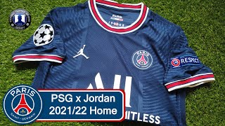 PSG x Jordan 202122 DRIFit ADV Home Jersey Unboxing  Try on [upl. by Ahsieker]