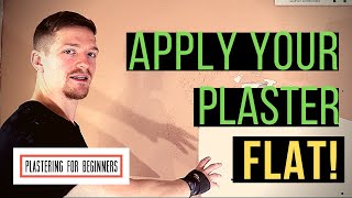 Plastering For Beginners  How To Apply Your First Coat Of plaster [upl. by Ahtanaram276]