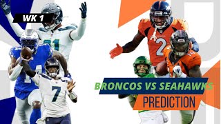 Week 1 Broncos at Seahawks NEW COACH NEW TEAM [upl. by Lotti13]