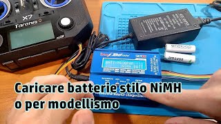 Caricare batterie NiMH con caricabatterie da modellismo e su Taranis Q X7 🔌 🔋 [upl. by Tuckie]