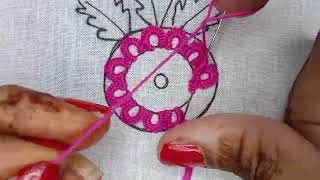 how to hand embroider flowers  simple thread embroidery designs  unique embroidery designs flower [upl. by Kayley62]