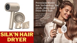 Silkn Hair Dryer I SilkyAir Pro I Premium Water Ionic Blow Dryer with Diffuser and Concentrator [upl. by Sonny]