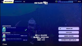 Fortnite RR Hides at Lovely Lodge Until in Top 75 Short Match [upl. by Aldas972]