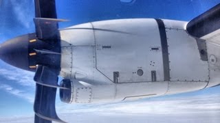 ATR72 engine start take off climb [upl. by Carver452]