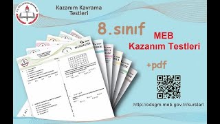 8 sınıf 27 doğrusal denklemler 1 meb kazanım kavrama testi 2024  pdf [upl. by Wymore]