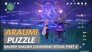 Genshin Impact  Araumi Puzzle  Sacred Sakura Cleansing Ritual  Part 4 [upl. by Akselav]