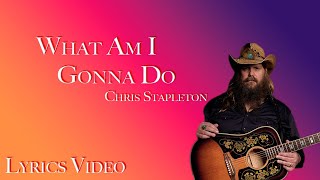 What Am I Gonna Do Chris Stapleton Lyrics Video [upl. by Sanburn]