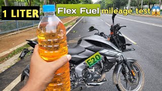 2023 Pulsar NS125 flex fuel 🔥 Real life Mileage test  Bajaj NS125 Mileage test [upl. by Anilegna726]