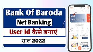 bank of baroda net banking user id kaise banaye 2022  how to make bob net banking user id [upl. by Haduhey]