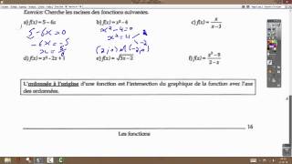 Racines et ordonnée à lorigine dune fonction [upl. by Esinet]