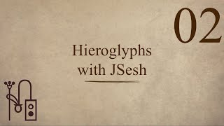 Hieroglyphs with JSesh 02 [upl. by Annayr737]