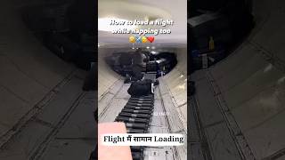 Flight Mein saman kaise load karte Hain  shorts amazingfacts shortvideo [upl. by Blus40]