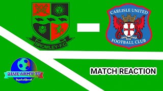 Bromley FC 11 Carlisle United [upl. by Aloz427]