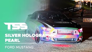 SILVER HOLOGRAPHIC PEARL  DIPYOURCAR  FORD MUSTANG [upl. by Bigot716]