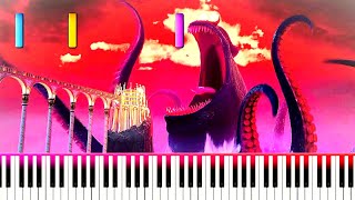 Kraken Theme  Hotel Transylvania 3 One finger piano tutorial [upl. by Yrrak]