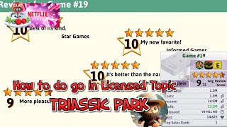 Game Dev Tycoon  Netflix  How to Create a Good License TRIASSIC PARK with Rewards [upl. by Llerot612]