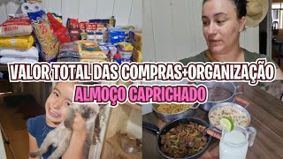 Mostrei tudo as Compras do Mês com valoresAlmoço no Capricho [upl. by Ynnaf]