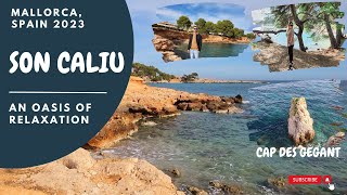 Son Caliu Beach  🇪🇸 An OASIS of relaxation Mallorca 2023 [upl. by Nahtnanhoj]