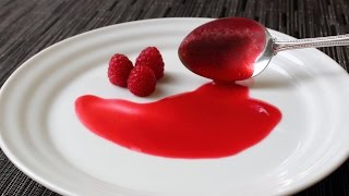 Fresh Raspberry Sauce Recipe  How to Make Fresh Raspberry Coulis  Valentines Day Special [upl. by Sair834]