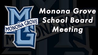 Monona Grove School Board Meeting  Wednesday May 8th 2024 [upl. by Nawd539]