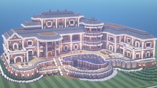 Minecraft GIANT Suburban Mansion Tutorial  Part 1 [upl. by Gaudet]