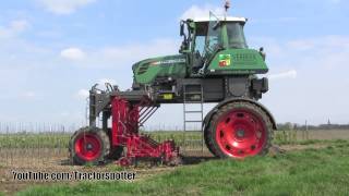 Special FENDT 310 Vario High Clearance  Hoeing apple trees [upl. by Akimaj]