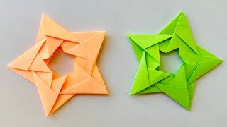 How to Make 3D Star for your Christmas Decoration  Paper Star  Paper Craft [upl. by Inad275]