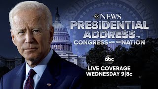 Watch Live President Bidens Address to Congress and the Nation  ABC News [upl. by Anailuj]