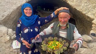 Old Lovers Cook Kebab for Their Grandchildren Afghan Cave Village Life [upl. by Iden844]