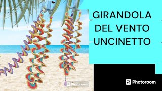 GIRANDOLA DEL VENTO uncinetto🪁🪁 spirale del vento video tutorial 🪁🪢🧶🪢 elenagabryela [upl. by Fox22]