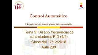 Tema 9 Diseño frecuencial de controladores PID 44 [upl. by Ihculo]