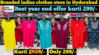 100 original women branded clothes store Miyapur  the womenswear  kurti 299 only [upl. by Ihcur]