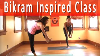 Bikram Yoga Inspired Yoga Class with Maggie Grove 1 hour [upl. by Llehcim940]