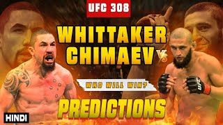 Khamzat Chimaev vs Robert Whittaker Can the Reaper Stop the Wolfquot UFC 308 Predictions [upl. by Anerrol]