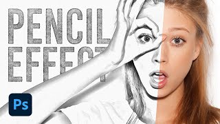 Pencil Sketch Drawing Effect Photoshop Tutorial [upl. by Iasi516]