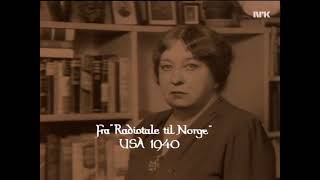 Sigrid Undset leser og taler [upl. by Alikat]