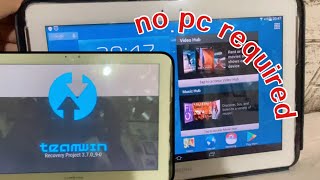 Install TWRP Custom Recovery on Samsung Galaxy Tab using Flashify Tool WITHOUT COMPUTER  Dae Vid [upl. by Campney]