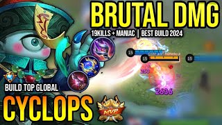 CYCLOPS BEST BUILD 2024  BUILD TOP GLOBAL CYCLOPS GAMEPLAY  MOBILE LEGENDS✓ [upl. by Ecirtnahc]