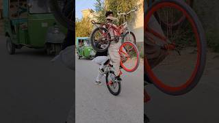 Cycle wheeling stunt  its tiger  wheeling shorts [upl. by Yup641]