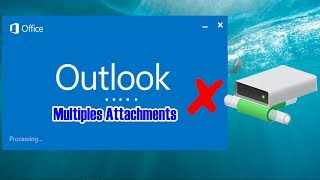 Outlook 2016 Can not Save Multiples Attachments to The Network Drive [upl. by Zehc]