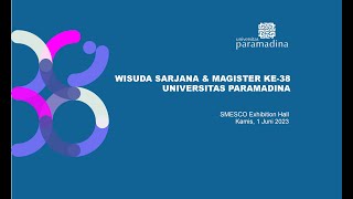 Wisuda Sarjana amp Magister Ke38 Universitas Paramadina [upl. by Cassell884]