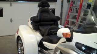 Honda Goldwing Passenger Head Rest Installation by CCT ph 701 740 4354 [upl. by Mitchel]