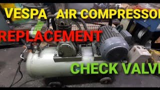 Vespa air compressor replacement check valve [upl. by Kernan]