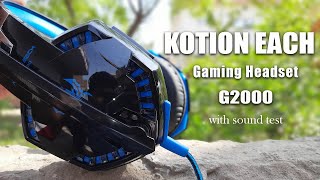 Kotion Each G2000 Gaming Headset Review  Best Budget Gaming Headset  Rs 1300 [upl. by Adnahs]