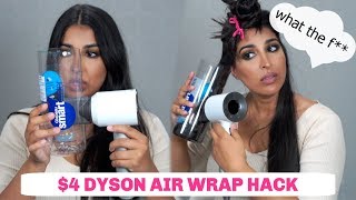 WATER BOTTLE HACK FOR DYSON AIR WRAP  DOES IT WORK [upl. by Dammahom]